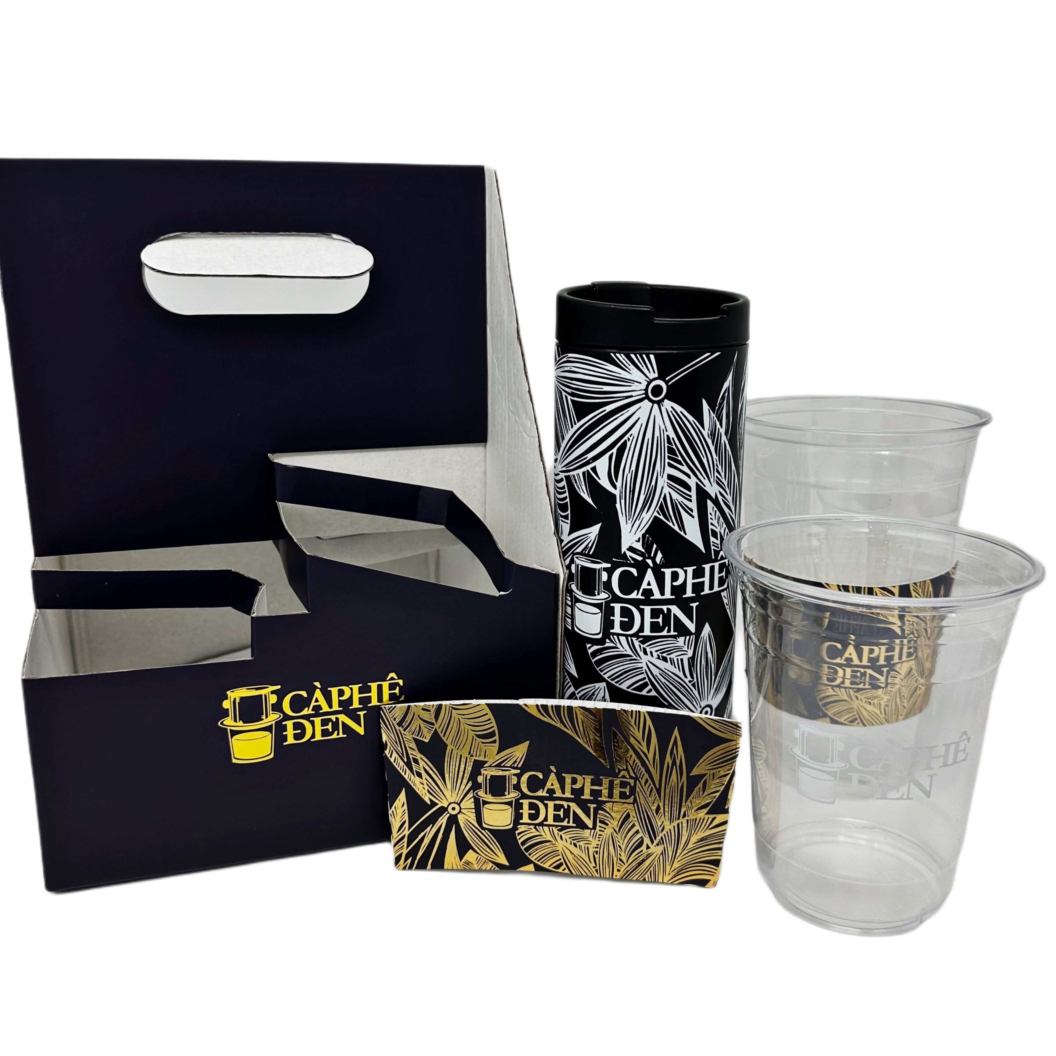 Corrugated Cardboard Four Cup Carrier | White – AEON Packaging