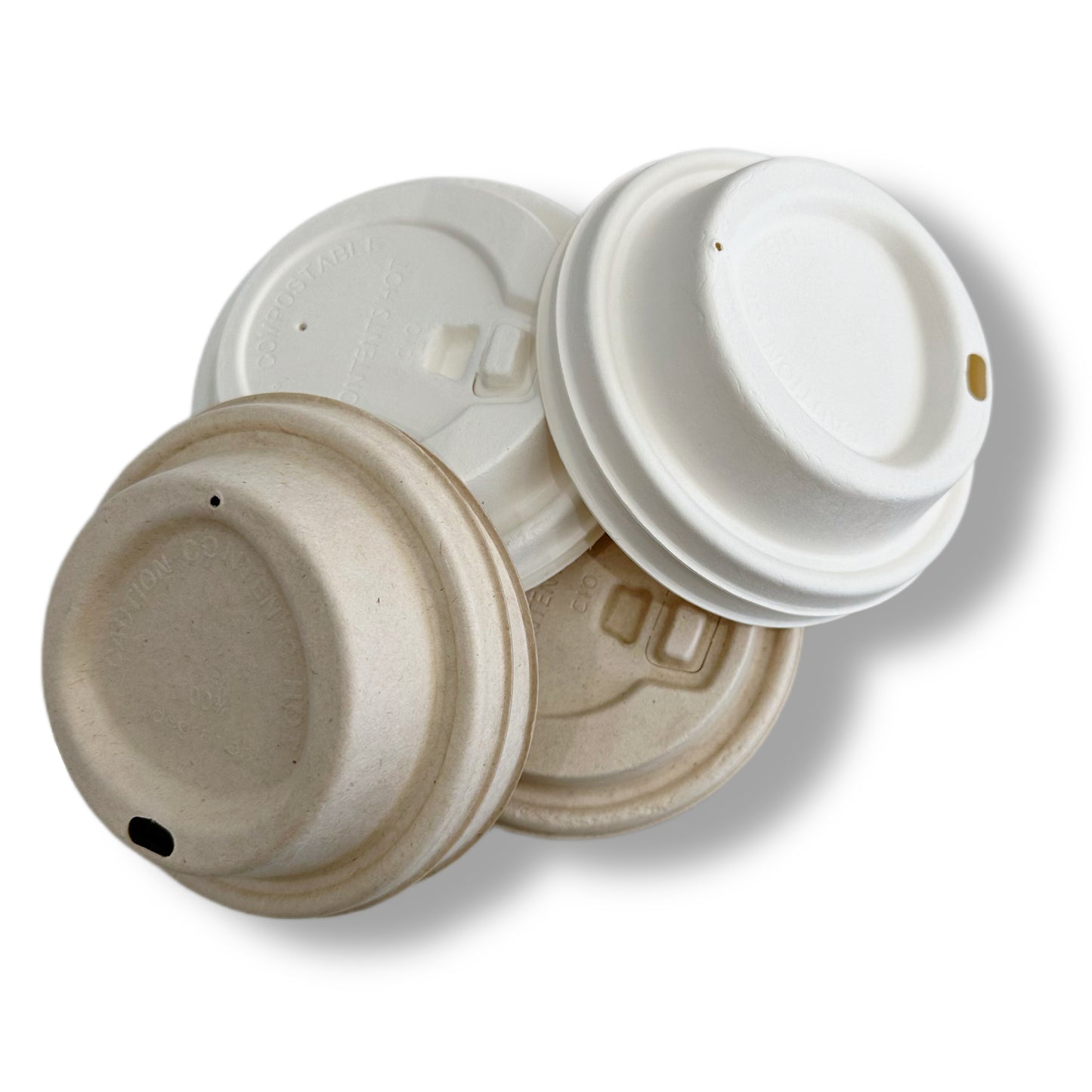 Sugarcane Hot Cup Lid | Compostable 