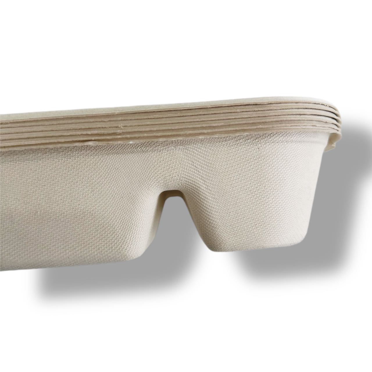 Double Compartment To-Go Box | Sugar Cane