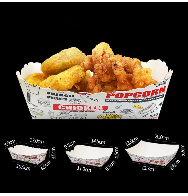 Disposable Paper Food Boat | Customizable – AEON Packaging