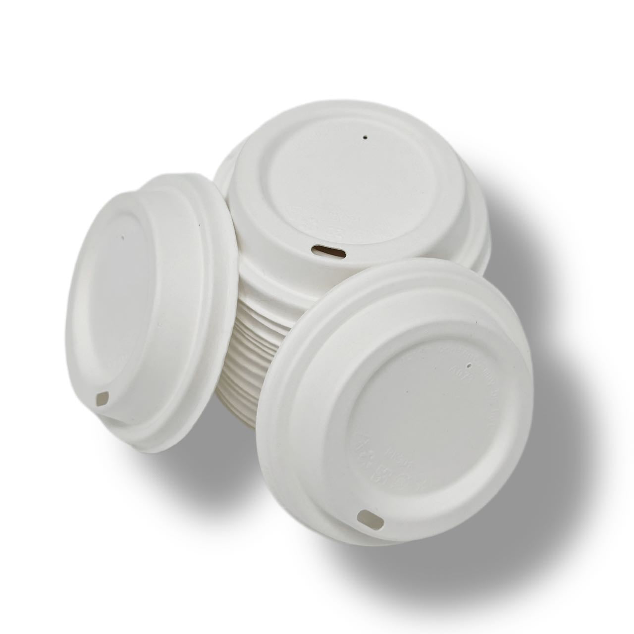 Sugarcane Hot Cup Lid | Compostable 