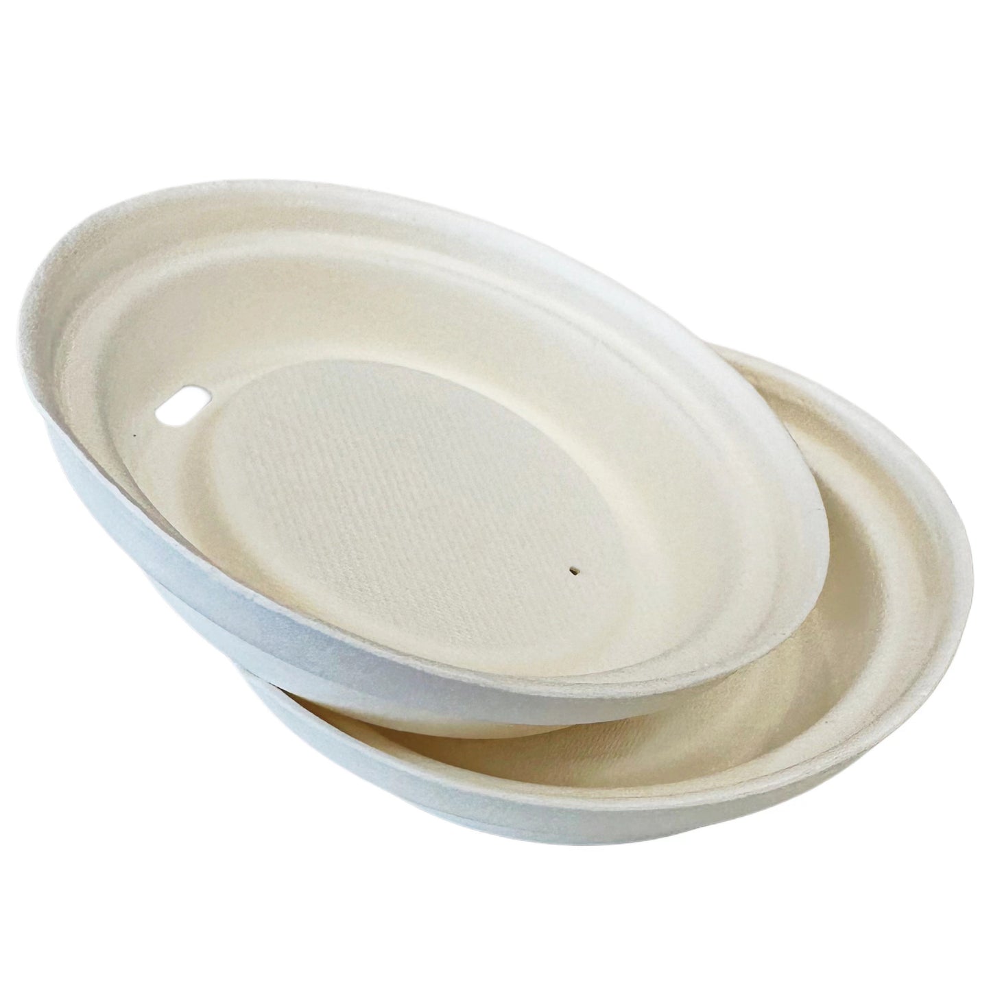 Hot Cup Sugarcane Lid | 90mm | compostable | White and Natural Color | 1,000 case pack